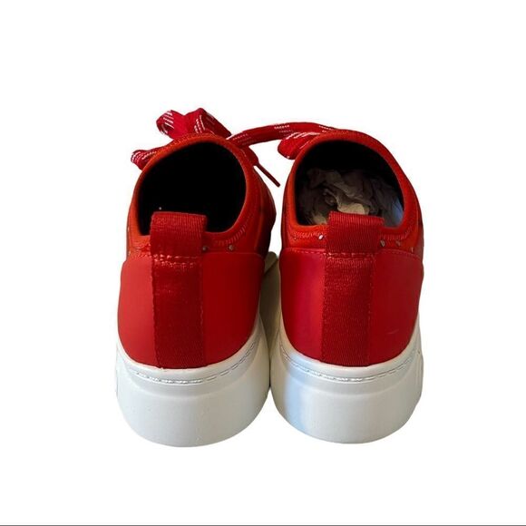 Circus by Sam Edelman. Red Canvas Low Top Lace Ups w/ Stud Details. So Fun!! - Picture 6 of 8